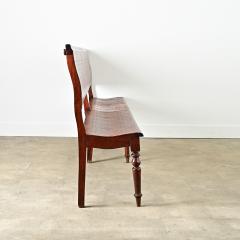 French 19th Century Bentwood Bench with Pierced Back - 4271663