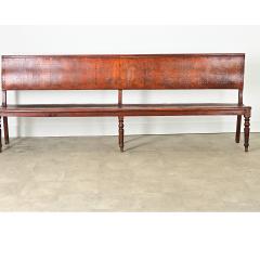 French 19th Century Bentwood Bench with Pierced Back - 4271664