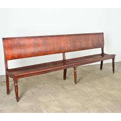 French 19th Century Bentwood Bench with Pierced Back - 4271669