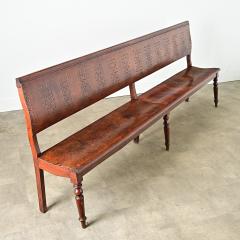 French 19th Century Bentwood Bench with Pierced Back - 4271675