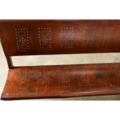 French 19th Century Bentwood Bench with Pierced Back - 4271681