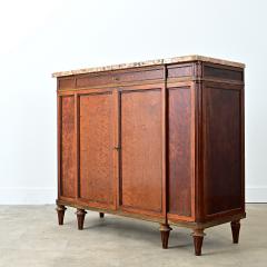 French 19th Century Birdseye Maple and Marble Top Buffet - 4811925