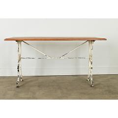 French 19th Century Bistro Table with Oak Top - 3870105