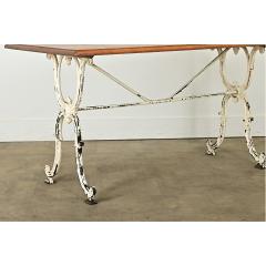 French 19th Century Bistro Table with Oak Top - 3870185