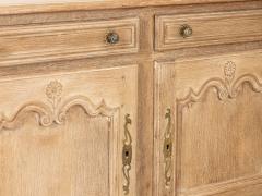 French 19th Century Bleached Oak Buffets with Floral Details a Pair - 2303873