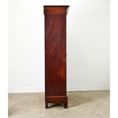 French 19th Century Bookmatched Mahogany Louis Philippe Armoire - 4317067