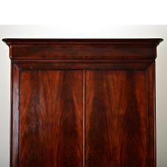 French 19th Century Bookmatched Mahogany Louis Philippe Armoire - 4317087