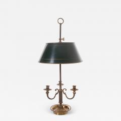 French 19th Century Bouillotte Lamp T le Shade - 1770615