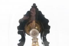 French 19th Century Boulle Inlay Table Clock Under Glass Dome - 1882583