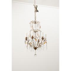 French 19th Century Brass Crystal Chandelier - 3510649