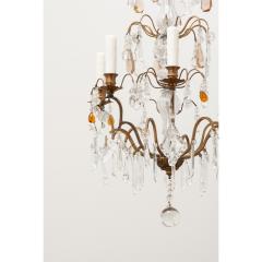 French 19th Century Brass Crystal Chandelier - 3510653