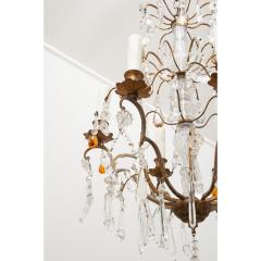 French 19th Century Brass Crystal Chandelier - 3510787