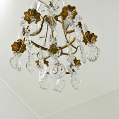 French 19th Century Brass Crystal Chandelier - 3780739