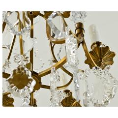 French 19th Century Brass Crystal Chandelier - 3780740