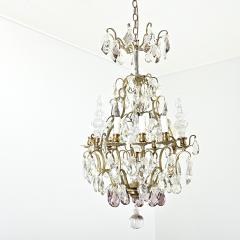French 19th Century Brass Crystal Chandelier - 4367162