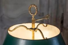 French 19th Century Brass Three Lights Bouillotte Table Lamp with Bird Motifs - 3608465