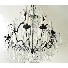 French 19th Century Bronze Crystal Chandelier - 3627148