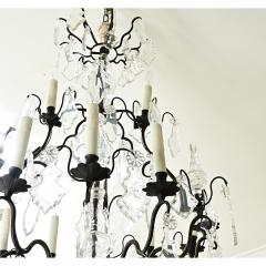 French 19th Century Bronze Crystal Chandelier - 3627249