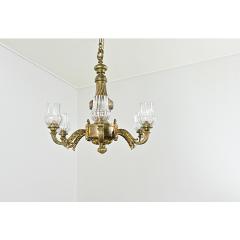 French 19th Century Bronze Glass Chandelier - 4442270