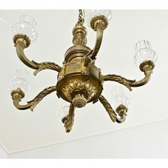 French 19th Century Bronze Glass Chandelier - 4442288