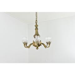 French 19th Century Bronze Glass Chandelier - 4442291