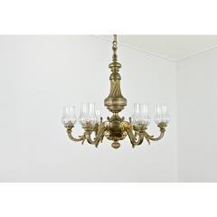 French 19th Century Bronze Glass Chandelier - 4442303