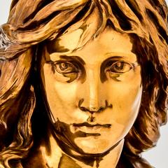French 19th Century Bronze Sculpture Bust Of A Woman Signed F Barbedienne - 4706196