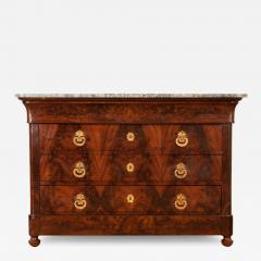 French 19th Century Burl Mahogany Louis Philippe Commode - 3110893