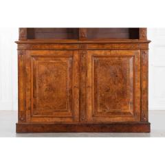 French 19th Century Burl Walnut Inlay Bibliotheque - 1978135