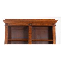 French 19th Century Burl Walnut Inlay Bibliotheque - 1978136