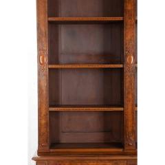 French 19th Century Burl Walnut Inlay Bibliotheque - 1978137