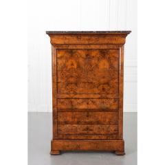 French 19th Century Burl Walnut Secre taire a Abattant - 2150394