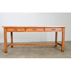 French 19th Century Butcher Block Dining Work Table - 4606817
