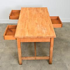 French 19th Century Butcher Block Dining Work Table - 4606821