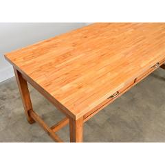 French 19th Century Butcher Block Dining Work Table - 4606828