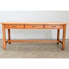 French 19th Century Butcher Block Dining Work Table - 4606832
