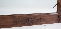 French 19th Century Carved Dark Oak Trumeau - 1837764