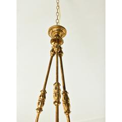 French 19th Century Carved Giltwood Chandelier - 3772741