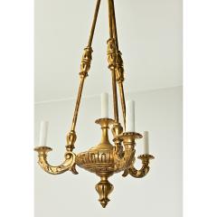 French 19th Century Carved Giltwood Chandelier - 3772757