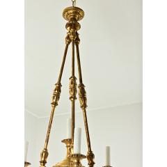 French 19th Century Carved Giltwood Chandelier - 3772759