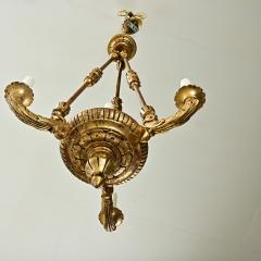 French 19th Century Carved Giltwood Chandelier - 3772768