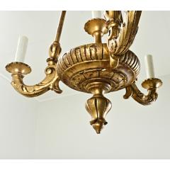 French 19th Century Carved Giltwood Chandelier - 3772770