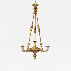 French 19th Century Carved Giltwood Chandelier - 3841307