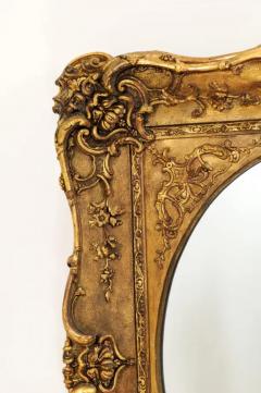 French 19th Century Carved Giltwood Mirror with Scrolling Foliage and Flowers - 3441771