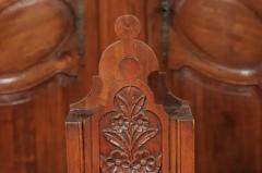 French 19th Century Carved Walnut Farinerio Decorative Box with Floral Decor - 3450950