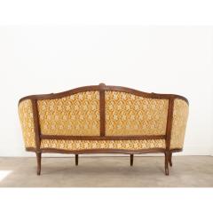 French 19th Century Carved Walnut Settee - 3314267