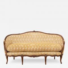 French 19th Century Carved Walnut Settee - 3333449