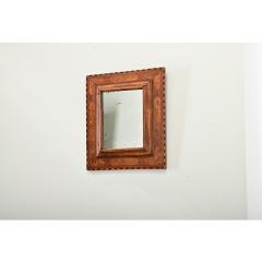 French 19th Century Carved and Inlay Burl Wood Mirror - 4415616