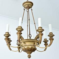 French 19th Century Carved and Painted Chandelier - 4798160