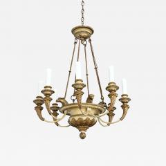 French 19th Century Carved and Painted Chandelier - 4801156